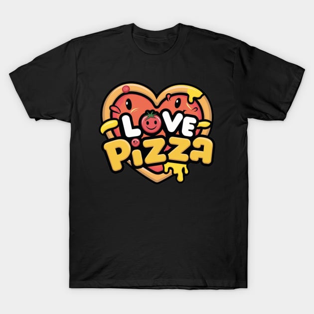 Love Pizza T-Shirt by AwesomeHomie